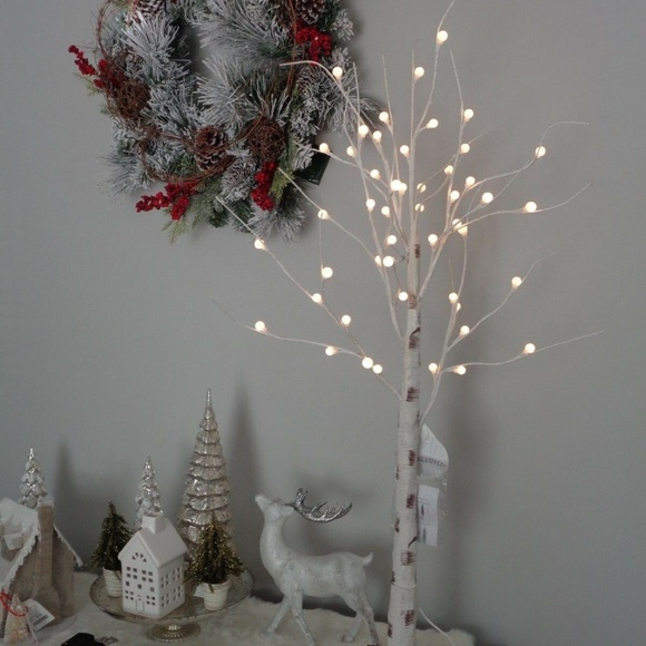 Pre-Lit LED Light Birch Twig Christmas Tree 47" - Picture 2 of 5